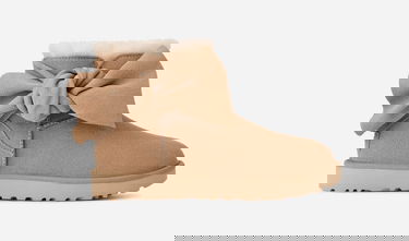 Tenisky a topánky UGG Classic Mini Bow Boot Suede Béžová | 1176310-SAN, 0