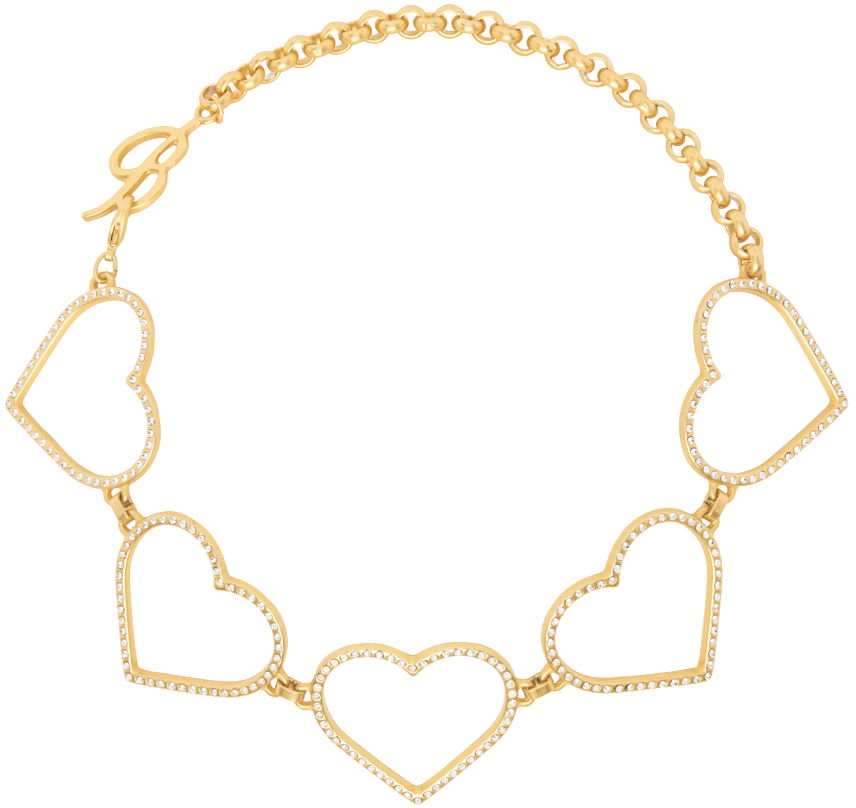 Náhrdelník Blumarine Blumarine Hearts Crystal Choker Necklace Metalická | P322W138A, 0