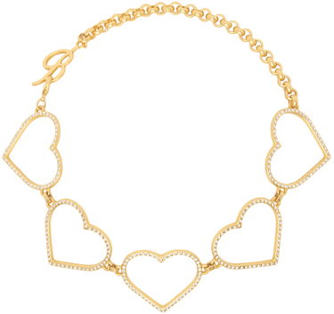 Náhrdelník Blumarine Blumarine Hearts Crystal Choker Necklace Metalická | P322W138A, 0