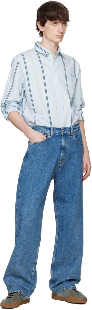 Košeľa MAISON KITSUNÉ Maison Kitsuné Relaxed Shirt Modrá | MM00403WC5029, 4