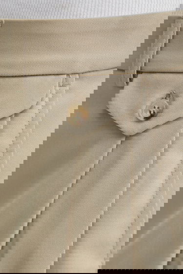 Nohavice MAISON KITSUNÉ Double Pleated Wide High Waist Pants Béžová | PW01106WT3019, 3