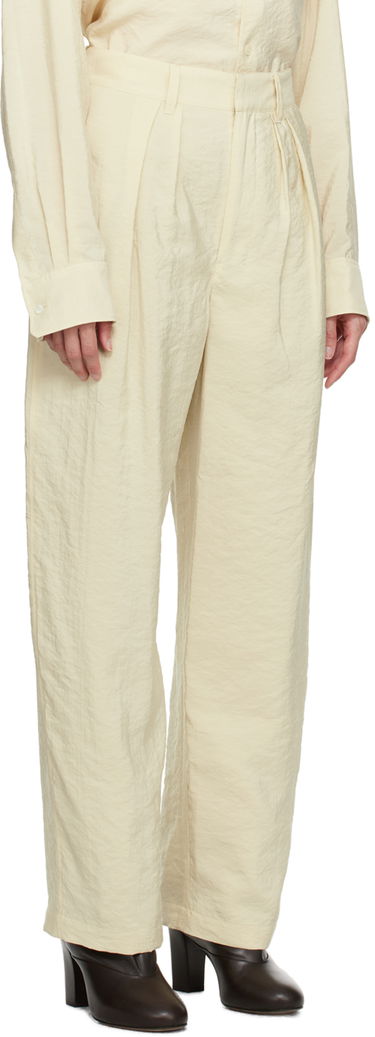 Nohavice LEMAIRE Lemaire Soft Pleated Trousers Béžová | PA1062 LF208, 1