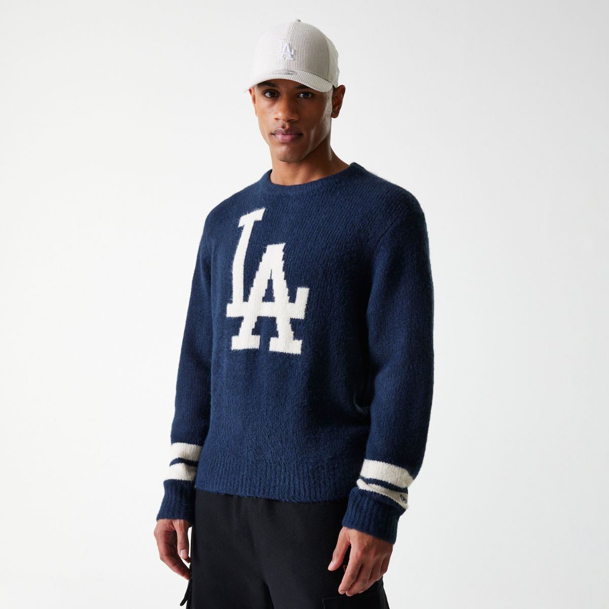 Sveter New Era New Era MLB LA Dodgers Knit Sweater Navy | 60684329, 1