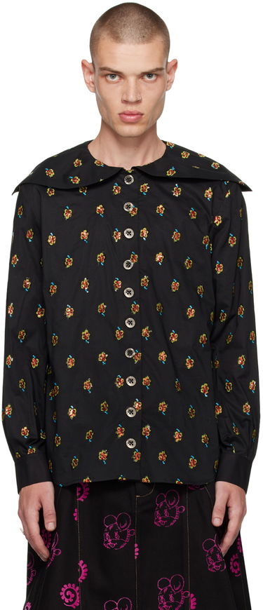 Košeľa Chopova Lowena Exclusive Black Floral Embroidered Shirt Čierna | 2186, 0