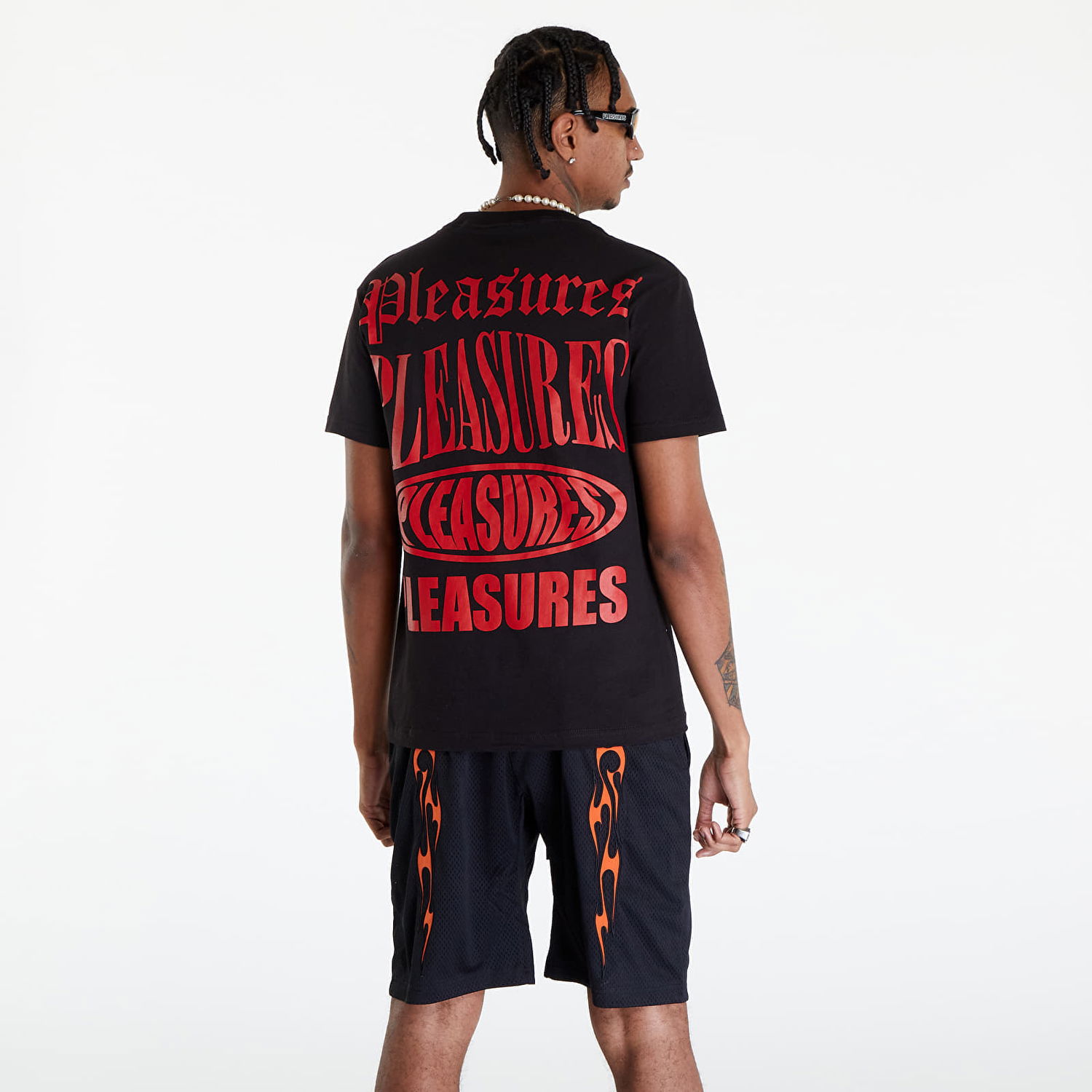 Tričko Pleasures Stack T-Shirt Čierna | P24SP050 BLACK, 1