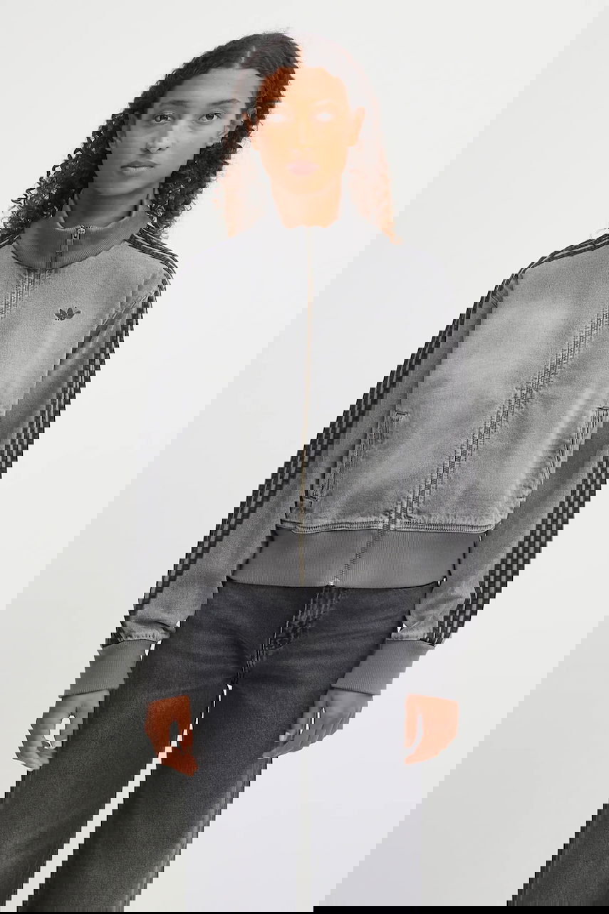 Bomber bunda adidas Originals adidas Originals Denim Tt Bomber Jacket Šedá | JY2564, 0
