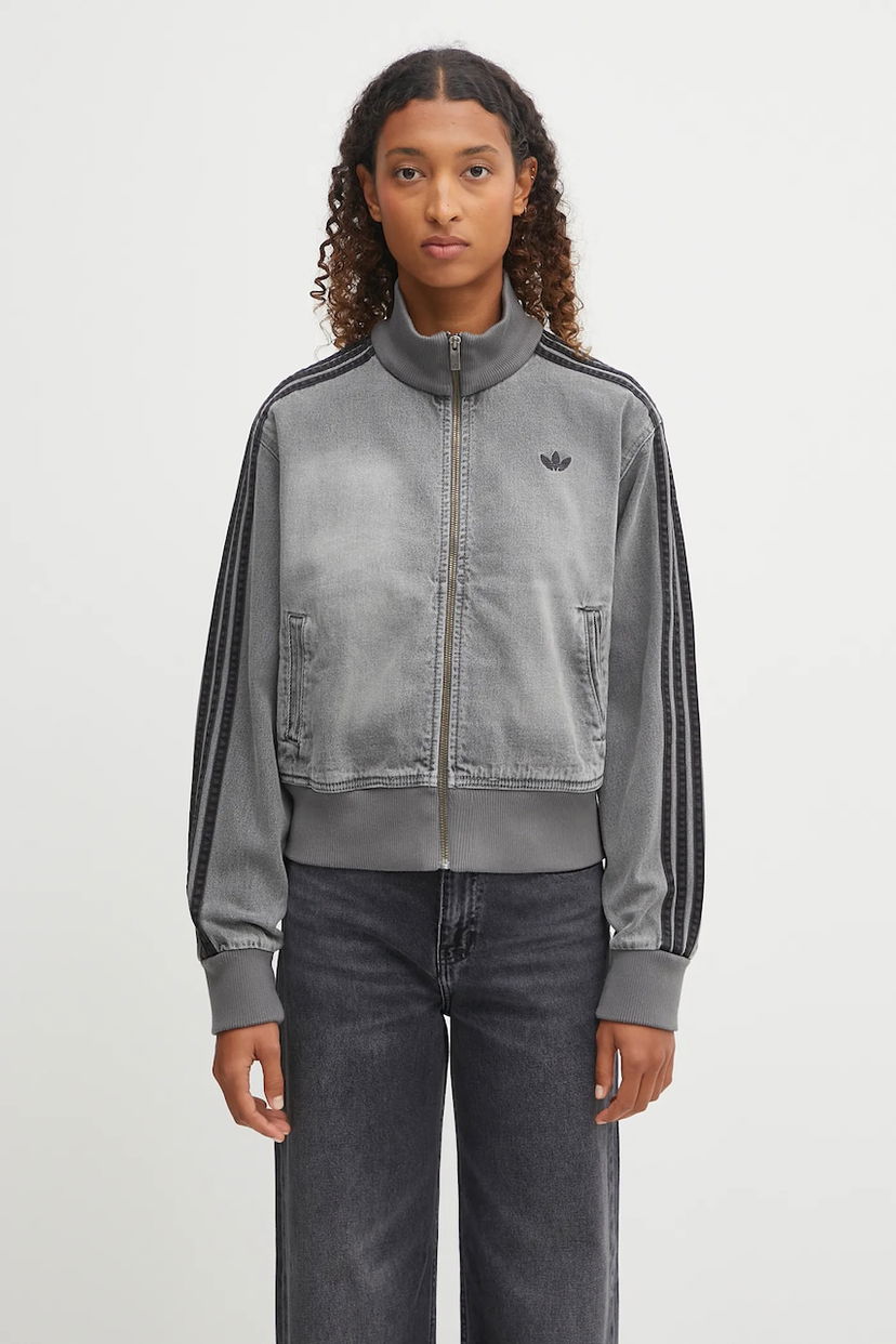 Bomber bunda adidas Originals adidas Originals Denim Tt Bomber Jacket Šedá | JY2564