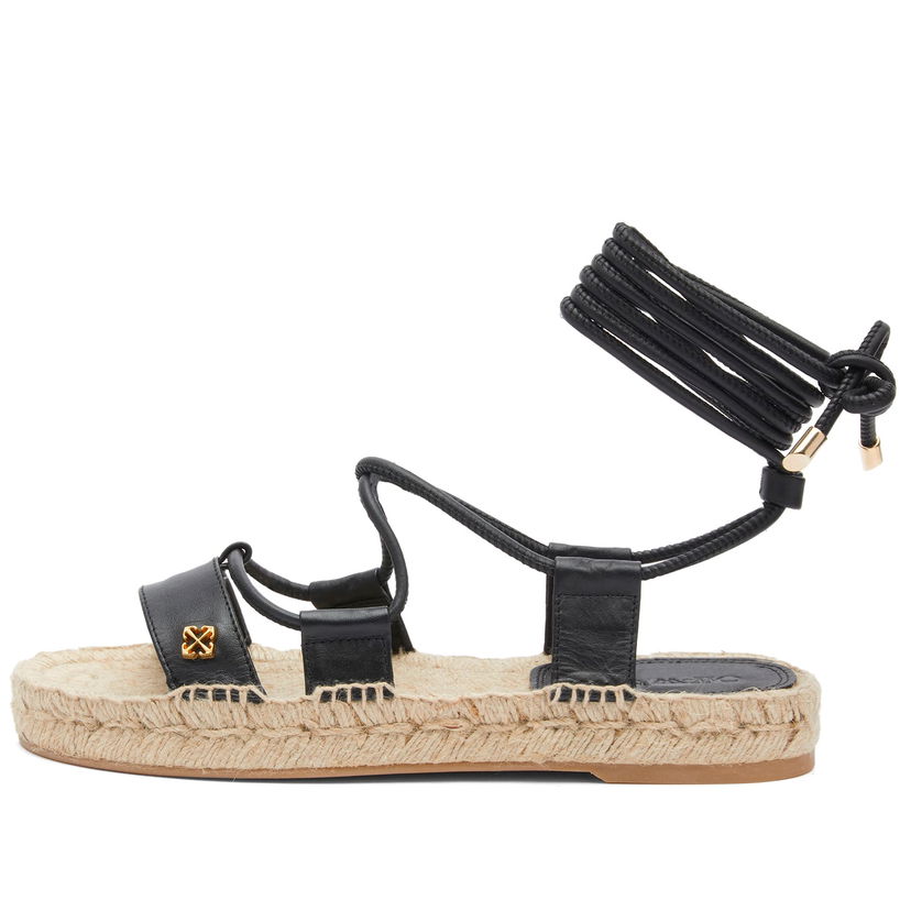 Tenisky a topánky Off-White Lace Up Espadrilles Čierna | OWIB017S24LEA0011010