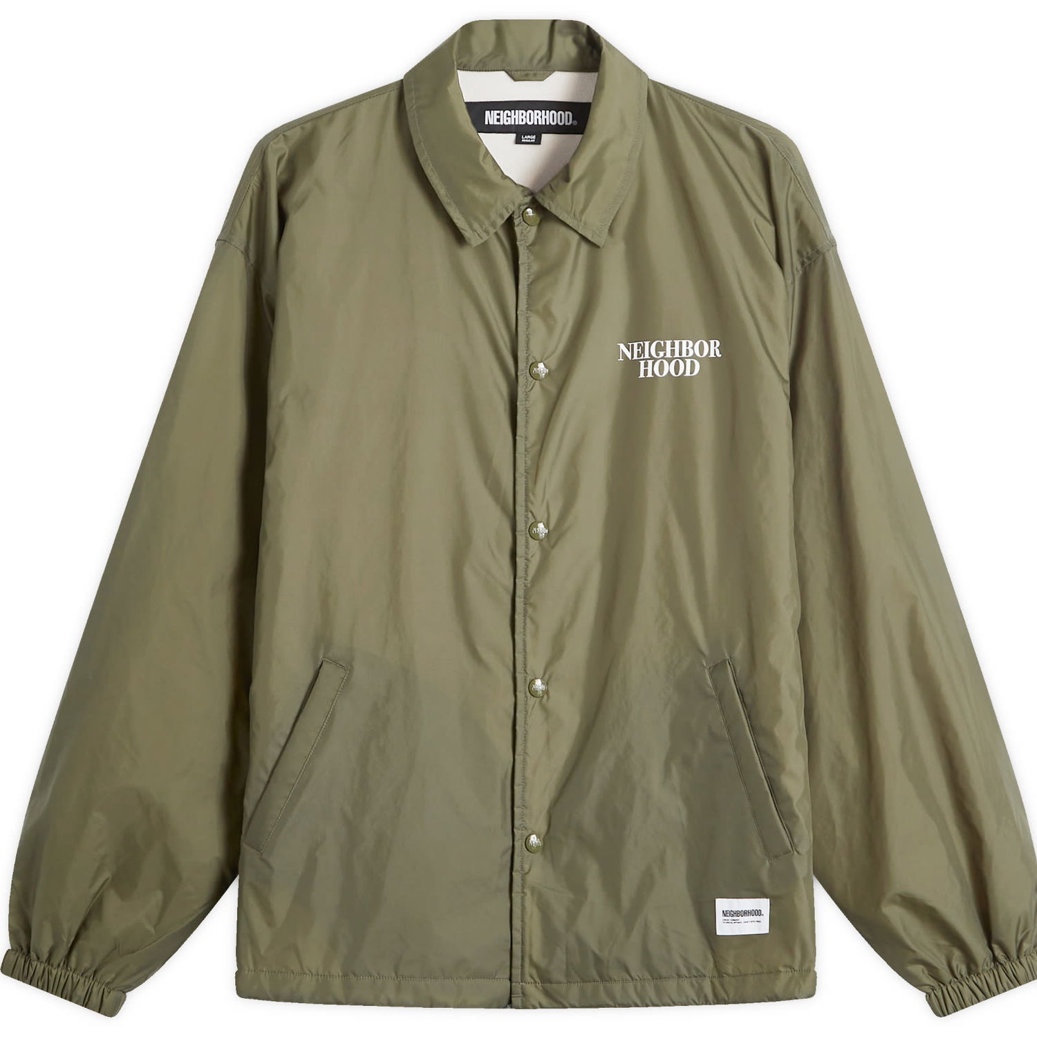 Vetrovka Neighborhood Windbreaker Jacket Olive Drab Zelené | 242TSNH-JKM01-OLV, 0