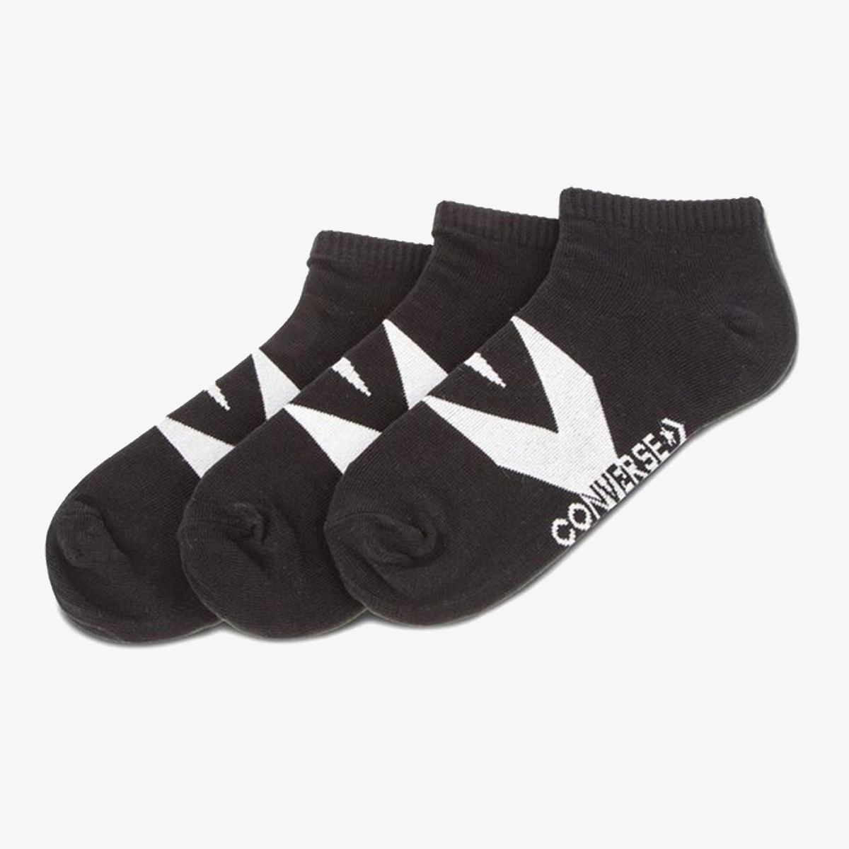 Ponožky Converse Converse Boom Star Chevron Ankle Socks, 3 Pairs Čierna | E748B-3020, 0